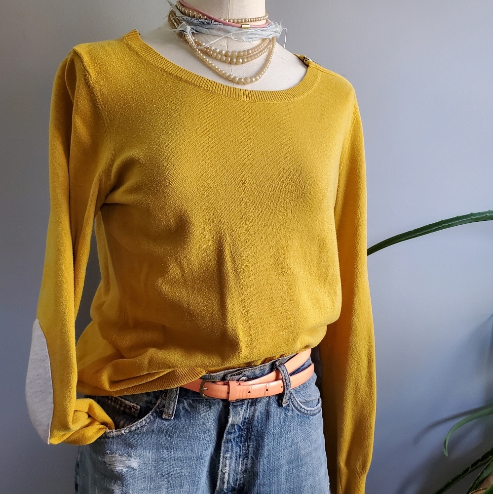 Banana Republic Mustard Yellow Sweater